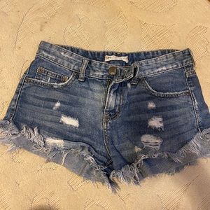 Free People Jean shorts